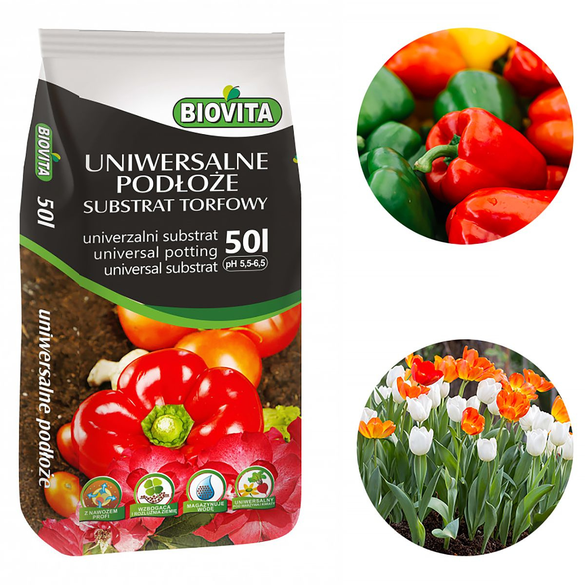 Substrat torfowy Biovita 50 L