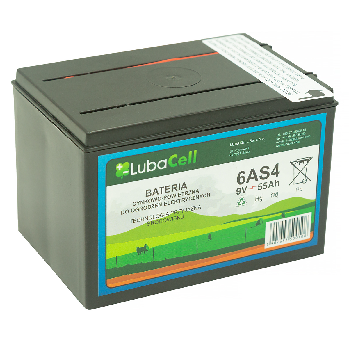 Bateria elektryzatora standard 9V 55AH