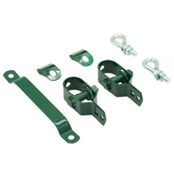 Naciągi do siatki ogrodzeniowej na słupki narożne 42 mm kolor zielony RAL6005