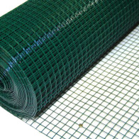 Krata zgrzewana powlekana PCV 25 x 25 mm drut 2 mm - rolka 1 m x 5 m