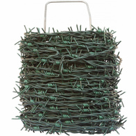 Drut kolczasty ocynkowany w otulinie zielonej PCV 50m