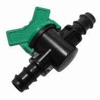 Łącznik węża 16 mm z zaworem na wtyk