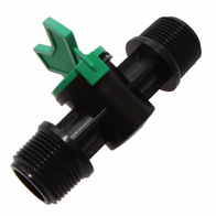 Zawór plastikowy 2 x GZ 3/4 cala