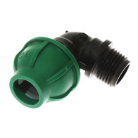 Kolano węża fi 16 mm z GZ 1/2