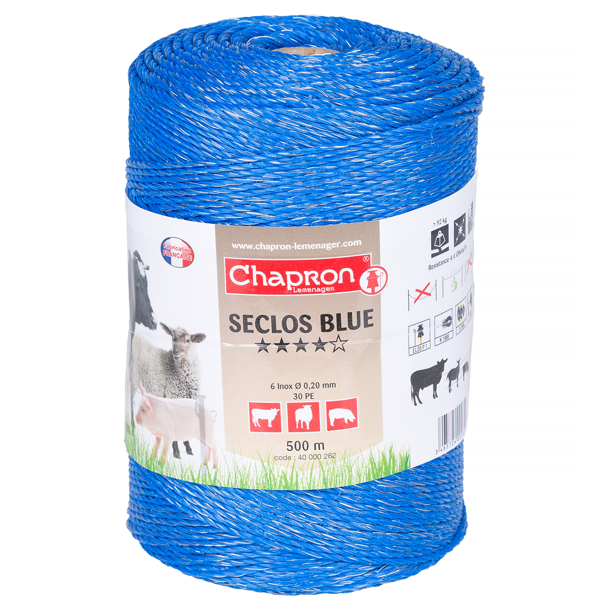 Plecionka niebieska SECLOS BLUE do pastuchów elektrycznych 500 m