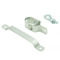 Naciąg do siatki ogrodzeniowej z opaską i śrubą na słupek 60 mm ocynk