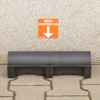 Naklejka informacyjna na ścianę karmnik deratyzacyjny