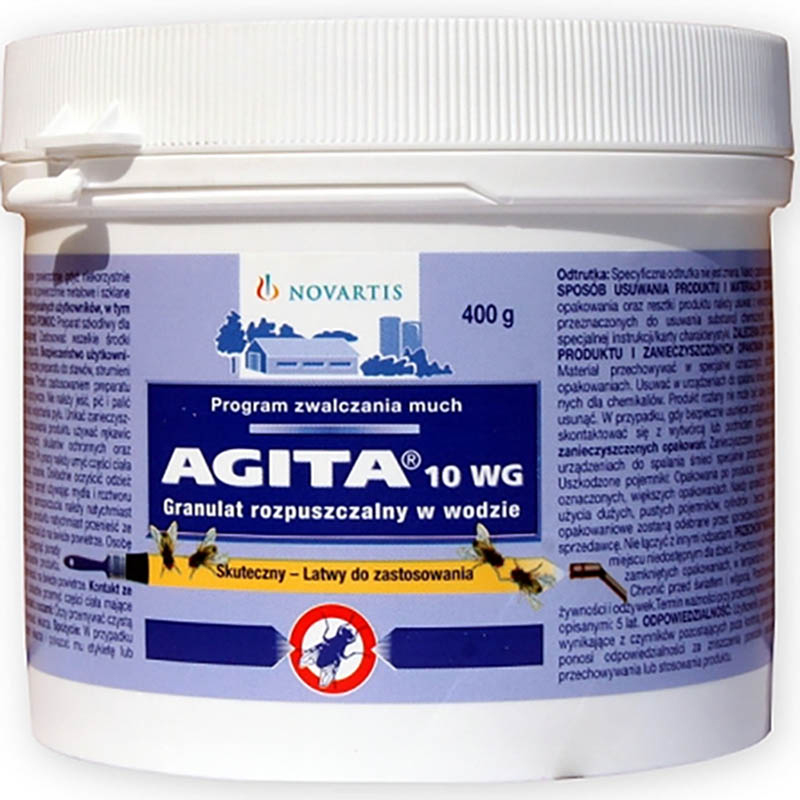 AGITA 10WG 400 g do zwalczania dorosłych much