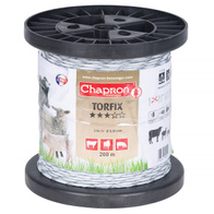 Plecionka biała do pastuchów TORFIX 200 m - mega niska oporność