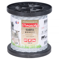 Plecionka biała do pastuchów TORFIX 400 m - mega niska oporność