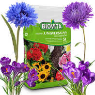 Uniwersalne podłoże ziemia BIOVITA z nawozem i torfem do kwiatów 5 l