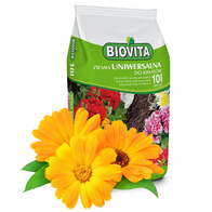 Uniwersalna ziemia podłoże Biovita z nawozem i torfem do kwiatów 10 l