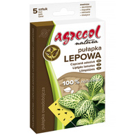 Żółta pułapka lepowa Agrecol na ziemiórki mszyce i inne zestaw 5 szt.