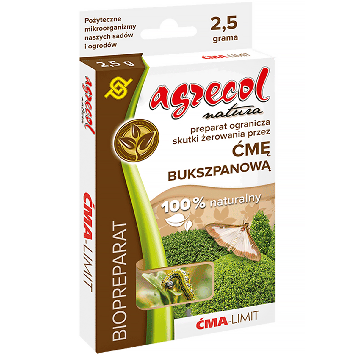 Ćma-Limit Agrecol naturalny preparat na ćmę bukszpanową 2,5 g
