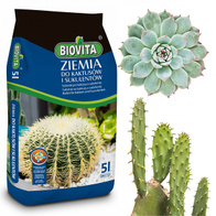 Ziemia podłoże do kaktusów i sukulentów Biovita 5 l