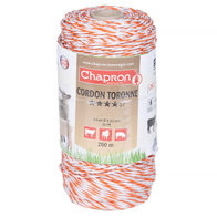 Plecionka pomarańczowo - biała CORDON TORONNE 200m - jakość PREMIUM