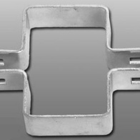 Kompletna obejma do paneli ogrodzeniowych pośrednia na słupek 40x60 OCYNK ze śrubami