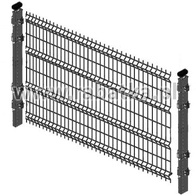 Ogrodzenie panelowe Cuatro PREMIUM 176cm ocynkowane typu S-LINE