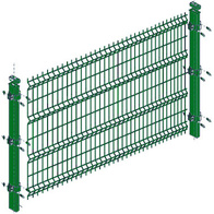 Ogrodzenie panelowe FOX 176cm powlekane