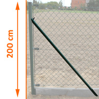 Słupek podporowy 200 cm powlekany zielony - uniwersalny