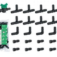 Zestaw 27 szt. złączek do linii kroplującej 16 mm do nawadniania