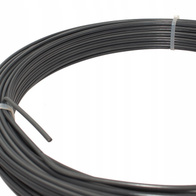 Drut naciągowy powlekany PCV fi 3,5 mm rolka 52 mb antracyt RAL 7016