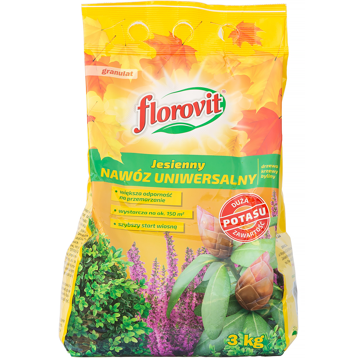 Nawóz jesienny do roślin uniwersalny z potasem Florovit 3 kg