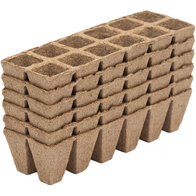 Doniczki torfowe kwadratowe biodegradowalne 4x4x5cm 72 szt
