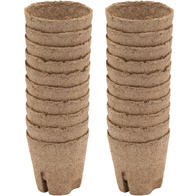 Doniczki torfowe do sadzenia i przesadzania roślin biodegradowalne okrągłe 6 x 6 cm 20 szt