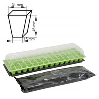 Miniszklarnia domowa do rozsad z ziemią do roślin 56 komór