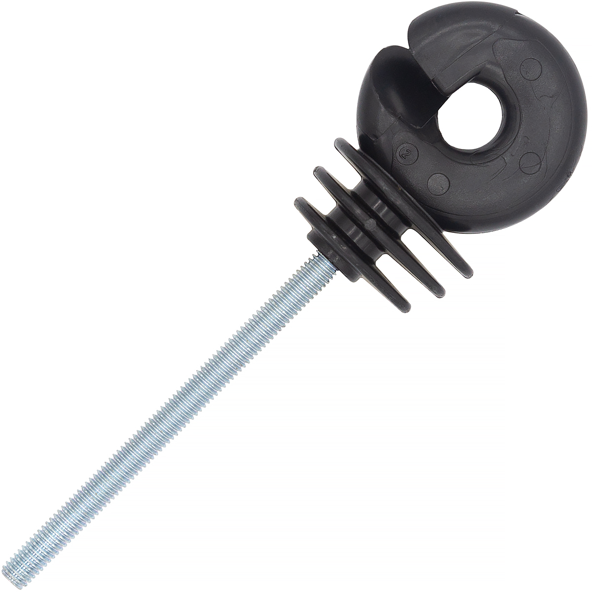 Izolator do pastucha okrągły z gwintem metrycznym M6 długi 13 cm
