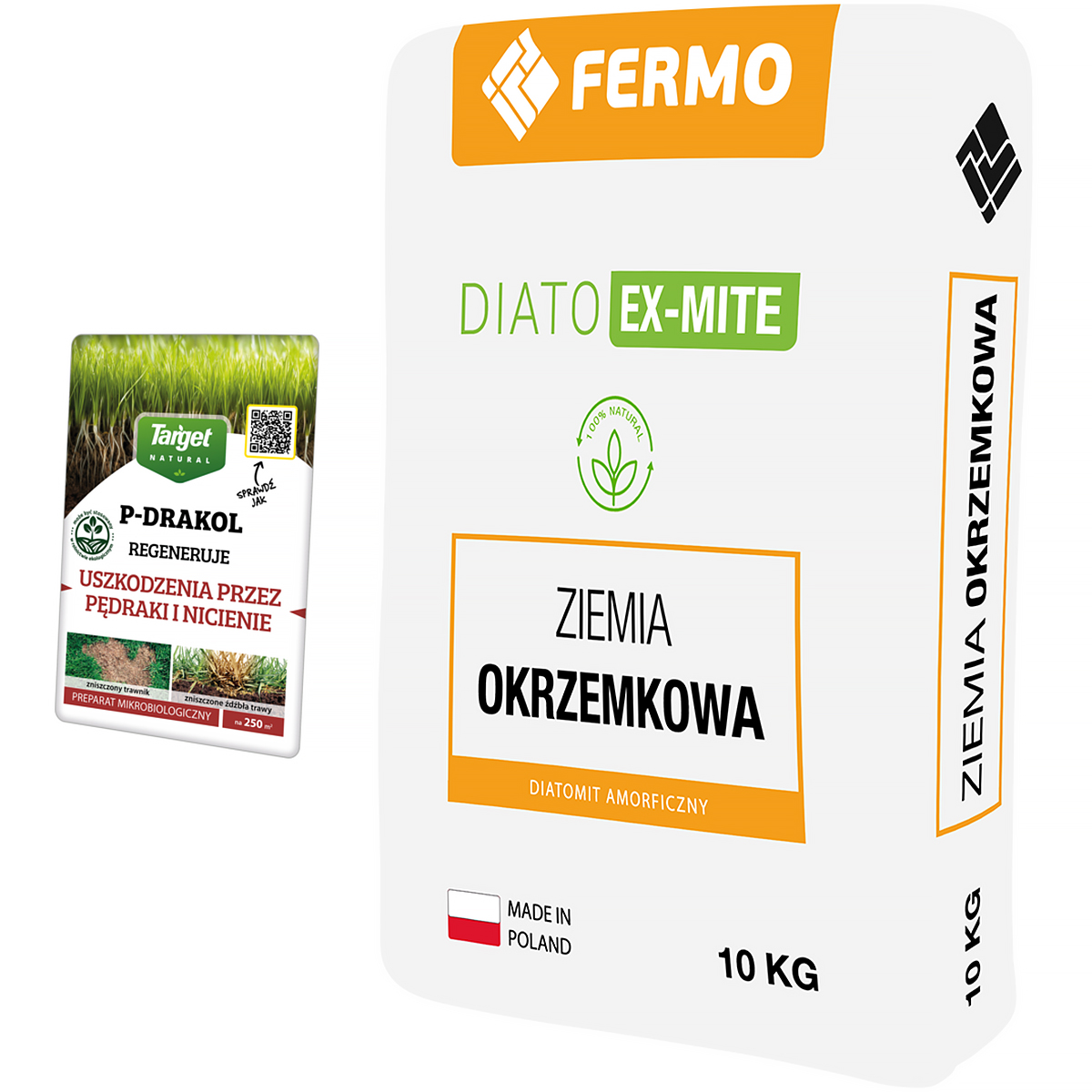 Zestaw na zwalczanie larw chrząszczy pędraków - oprysk + ziemia okrzemkowa