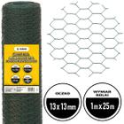 Siatka Hex z drobnym oczkiem 1,3cm, 25mb powlekana