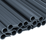 Spinki klipsy do taśmy ogrodzeniowej kolor ciemnoszary 20 szt