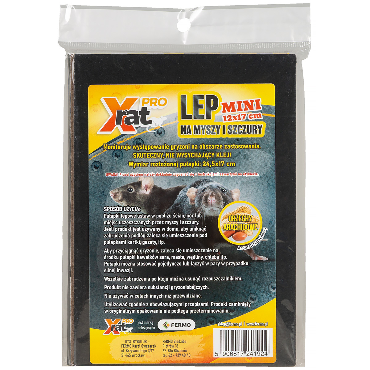 Pułapka lepowa na myszy X-RAT PRO Mini 24 x 17 cm z mocnym klejem