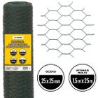Siatka heksagonalna na woliery 150 cm oczko 25 mm powlekana PCV rolka 25 m
