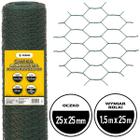 Siatka heksagonalna na woliery 150 cm oczko 25 mm powlekana PCV rolka 25 m