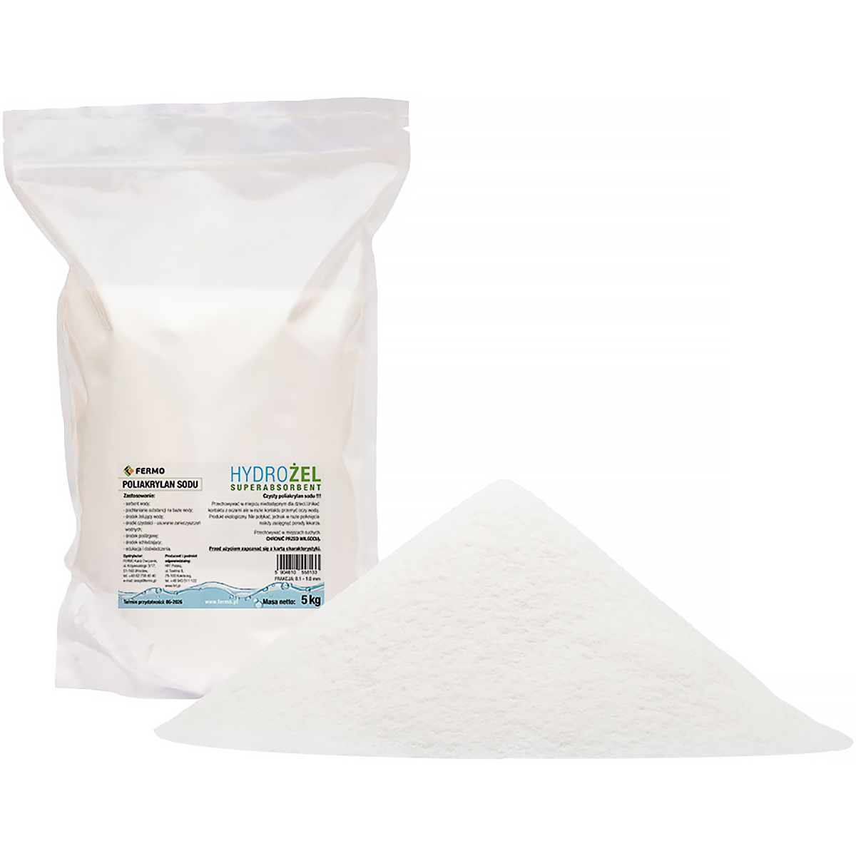 Hydrożel aquażel do magazynowania wody 5 kg