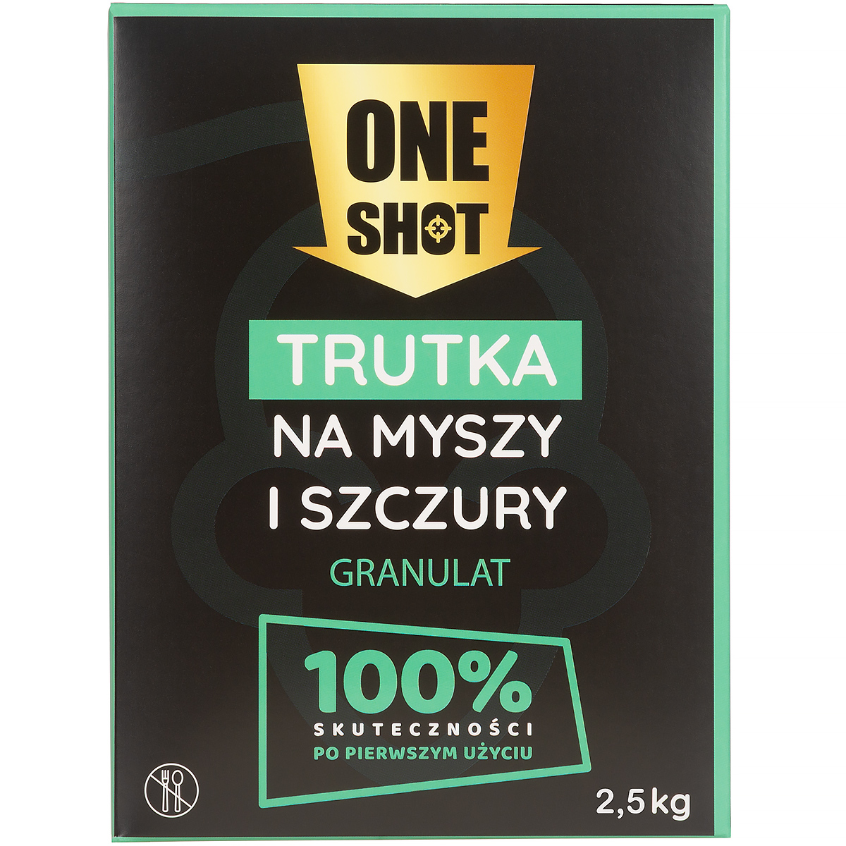 Silna trutka na gryzonie w granulacie ONE SHOT 2,5 kg