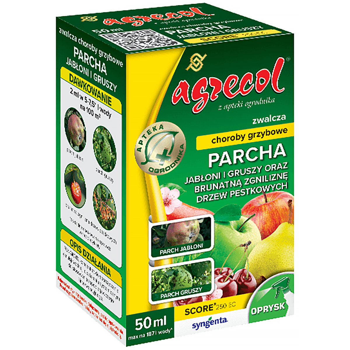 Środek grzybobójczy na parcha Score 250 EC Agrecol 50 ml 