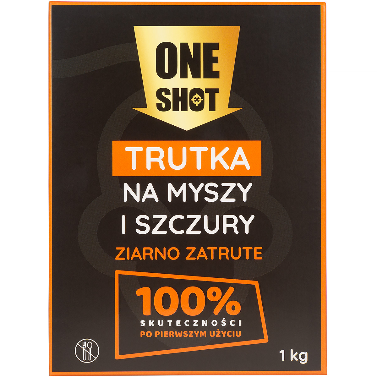 Skuteczna trutka na myszy i szczury ONE SHOT zatrute ziarno 1 kg