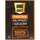 Skuteczna trutka na myszy i szczury ONE SHOT zatrute ziarno 1 kg
