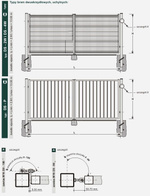 Brama wjazdowa dwuskrzydłowa SOLID ocynkowana - NA WYMIAR