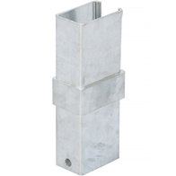 Łącznik prosty słupka panelowego 40 x 60 mm ocynkowany