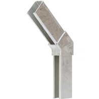 Łącznik kątowy słupka panelowego 40 x 60 mm ocynkowany