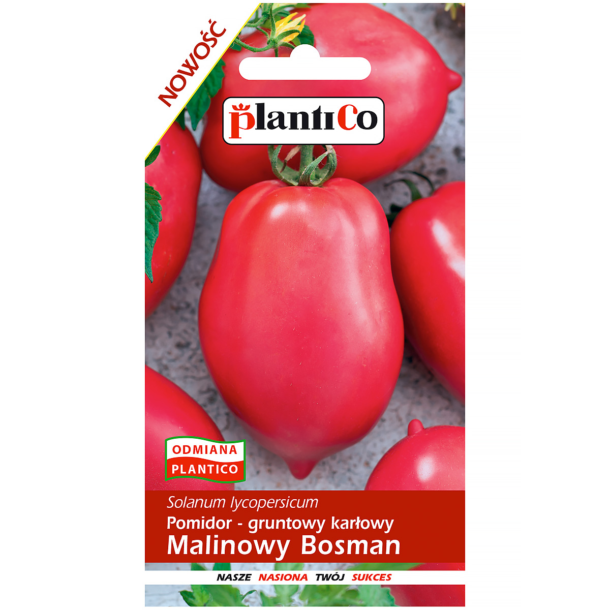 Pomidor Średniowczesny Malinowy Bosman typ Lima gruntowy nasiona Plantico 0,5 g