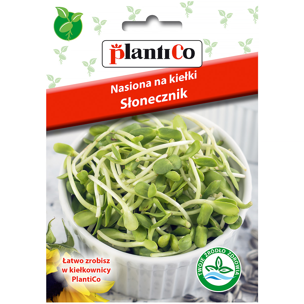 Kiełki słonecznika nasiona Plantico 40 g