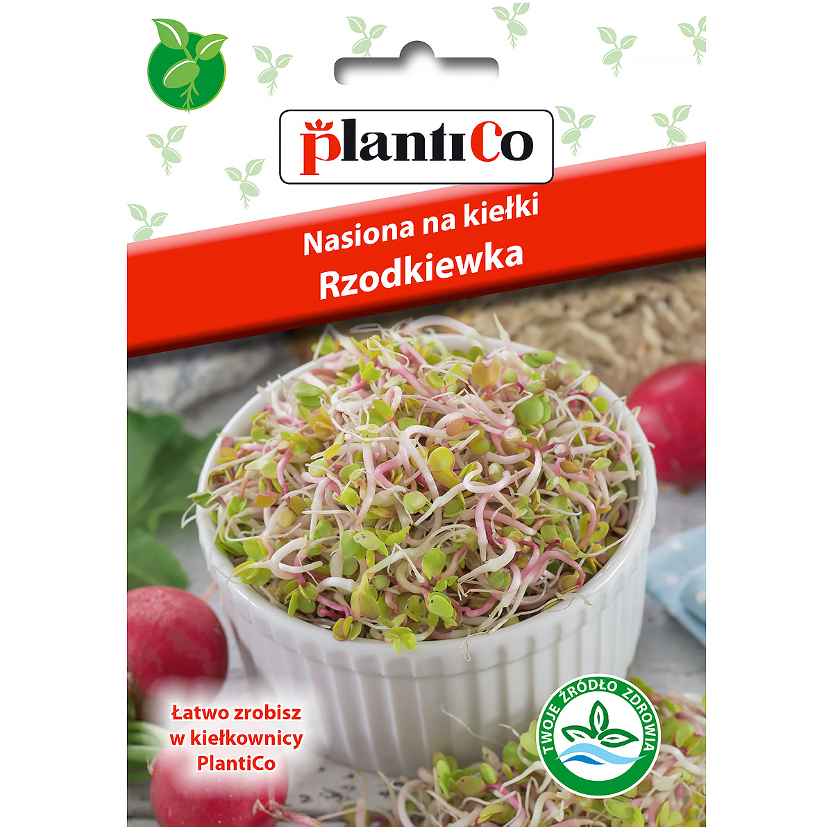 Kiełki rzodkiewski nasiona Plantico 20 g