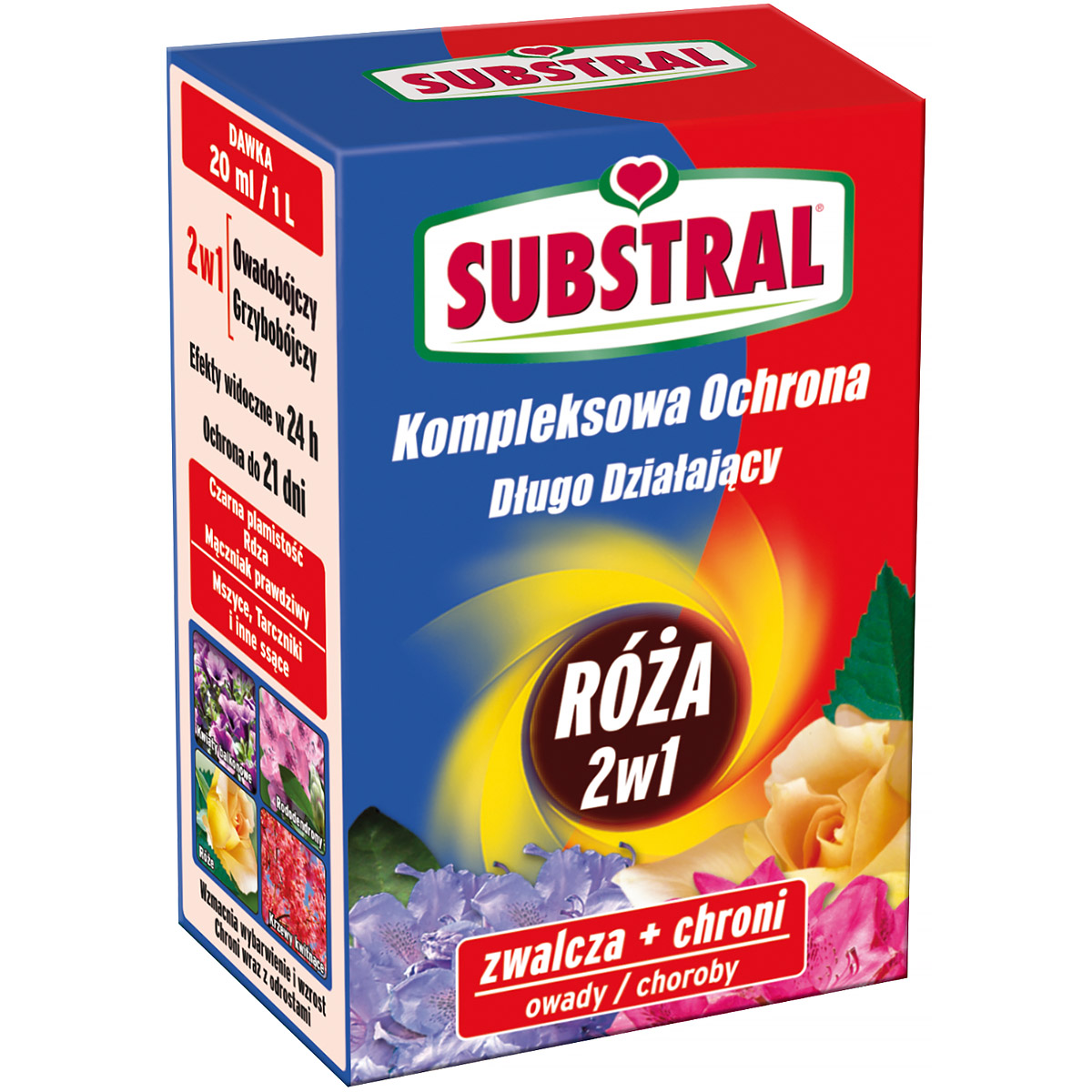 Środek Grzybobójczy Owadobójczy Kompleksowa Ochrona Róża 2w1 Substral100 ml
