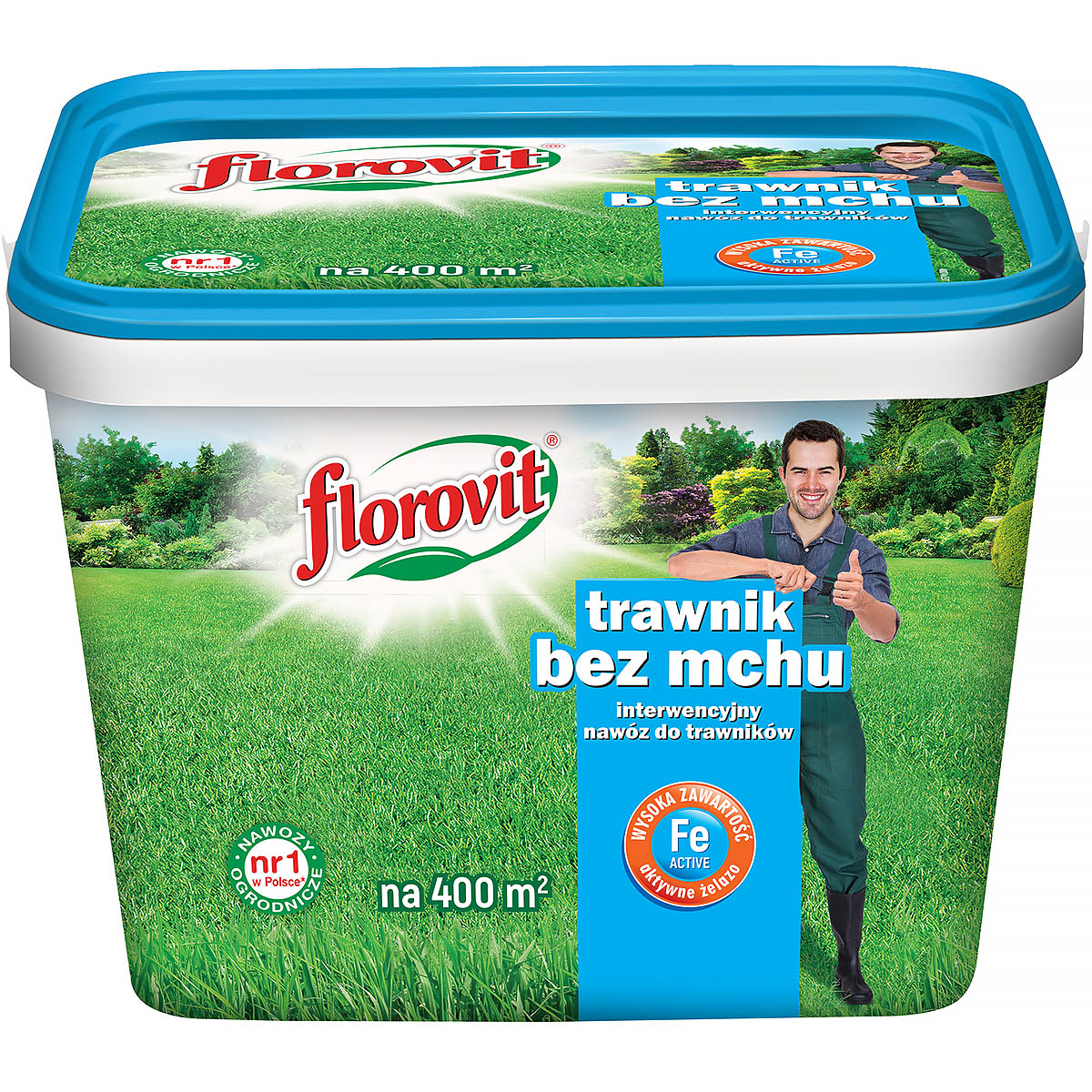 Interwencyjny nawóz do trawników z żelazem Florovit 8 kg
